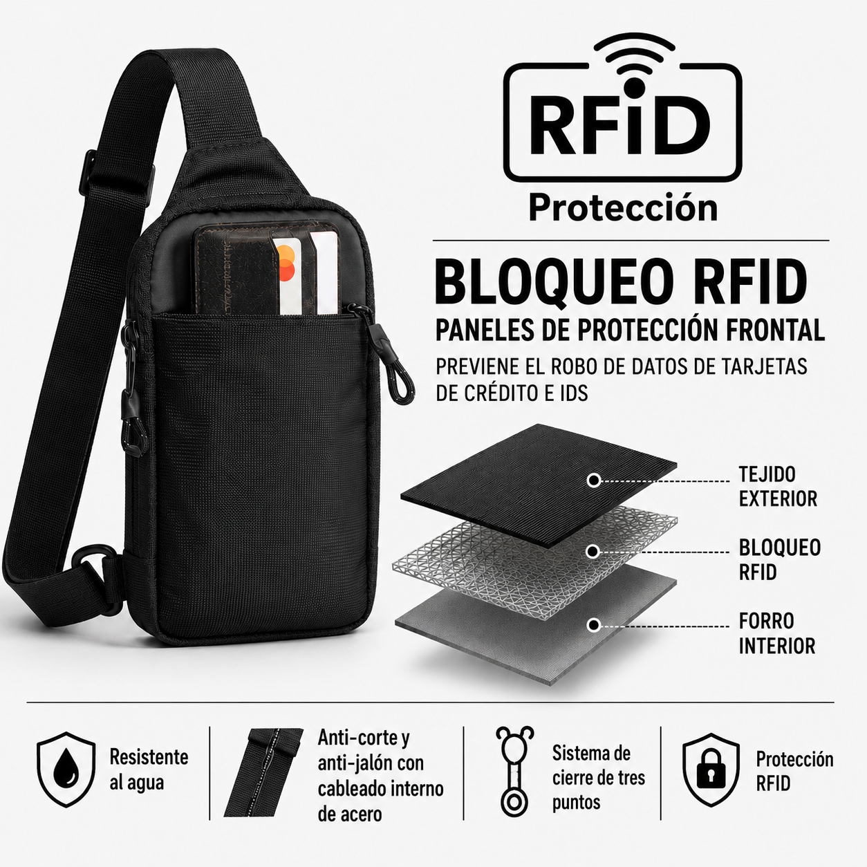 Bolso Bandolera de Viaje
