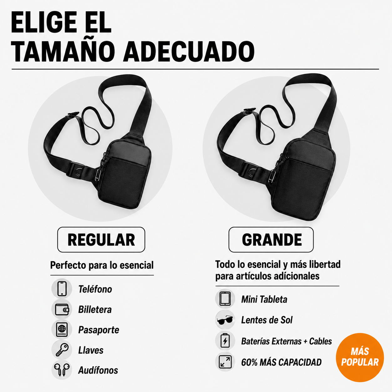 Bolso Bandolera de Viaje